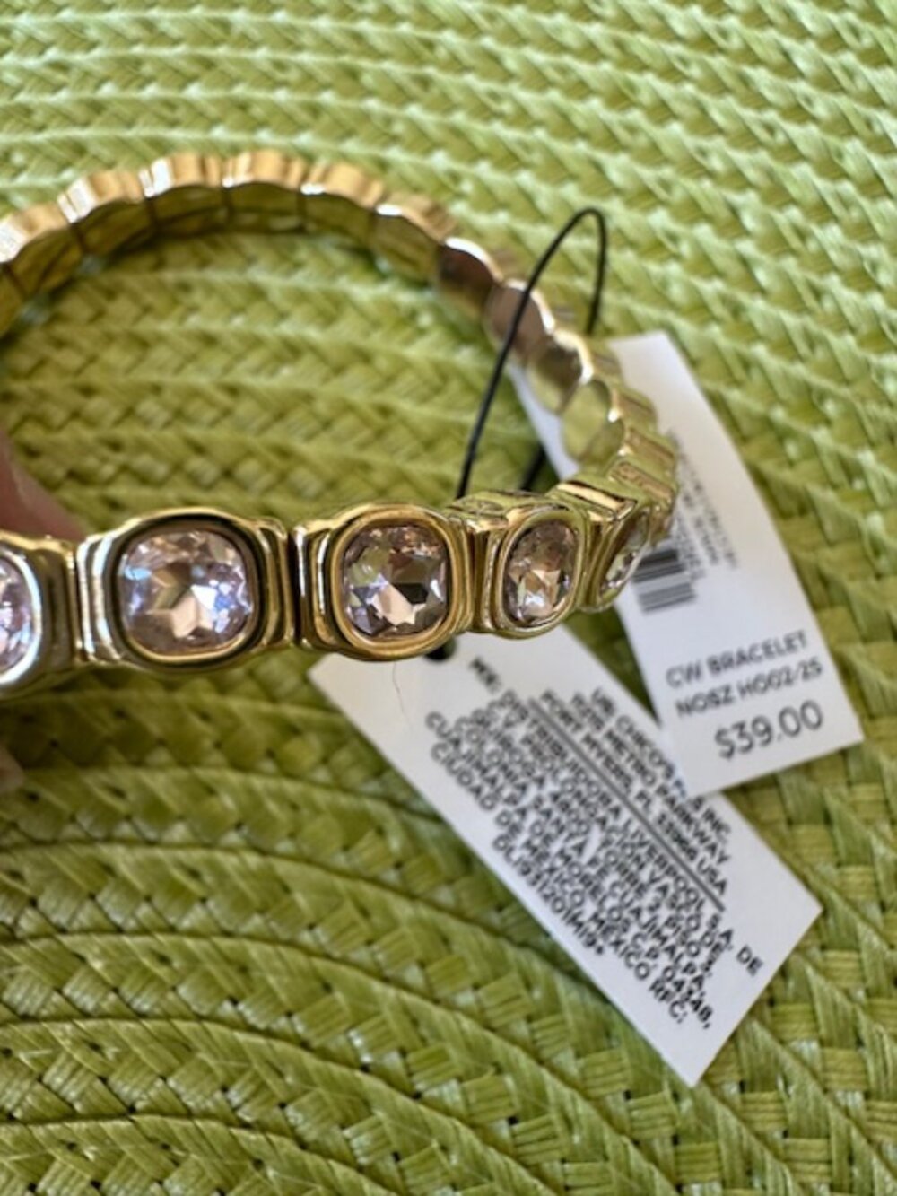 Chico's Crystal Stretch Bracelet - New - Picture 3 of 5